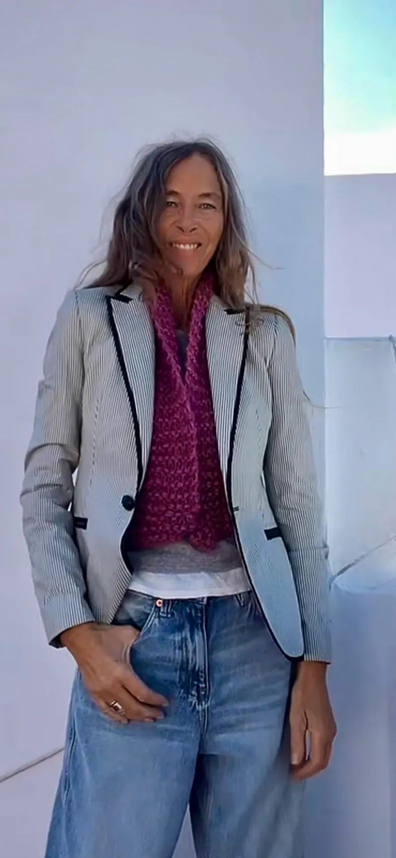 pink vest gilet, Handknit Alpaca Gilet: Sleeveless Knit Vest, Custom Colors