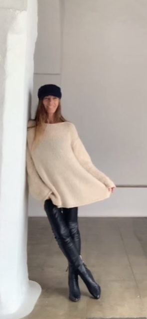 camel sweater slouchy beige pullover with extra long sleeves, over sized, Alpaca long sweater, sustainable and ethical