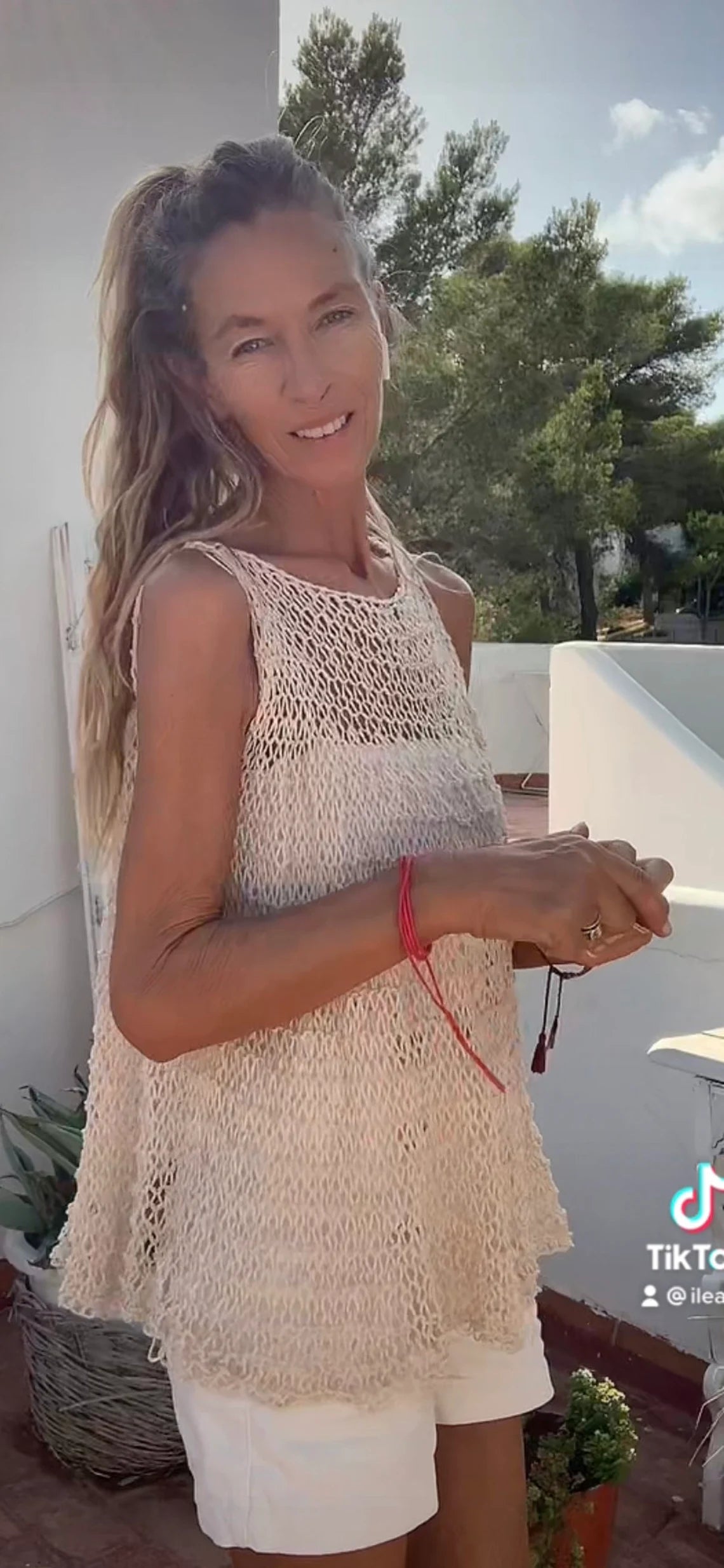 Camel tank t shirt, loose knit blouse maternity tank top, tunic, cotton & linen, swing top summer knit iLE AiYE knitwear