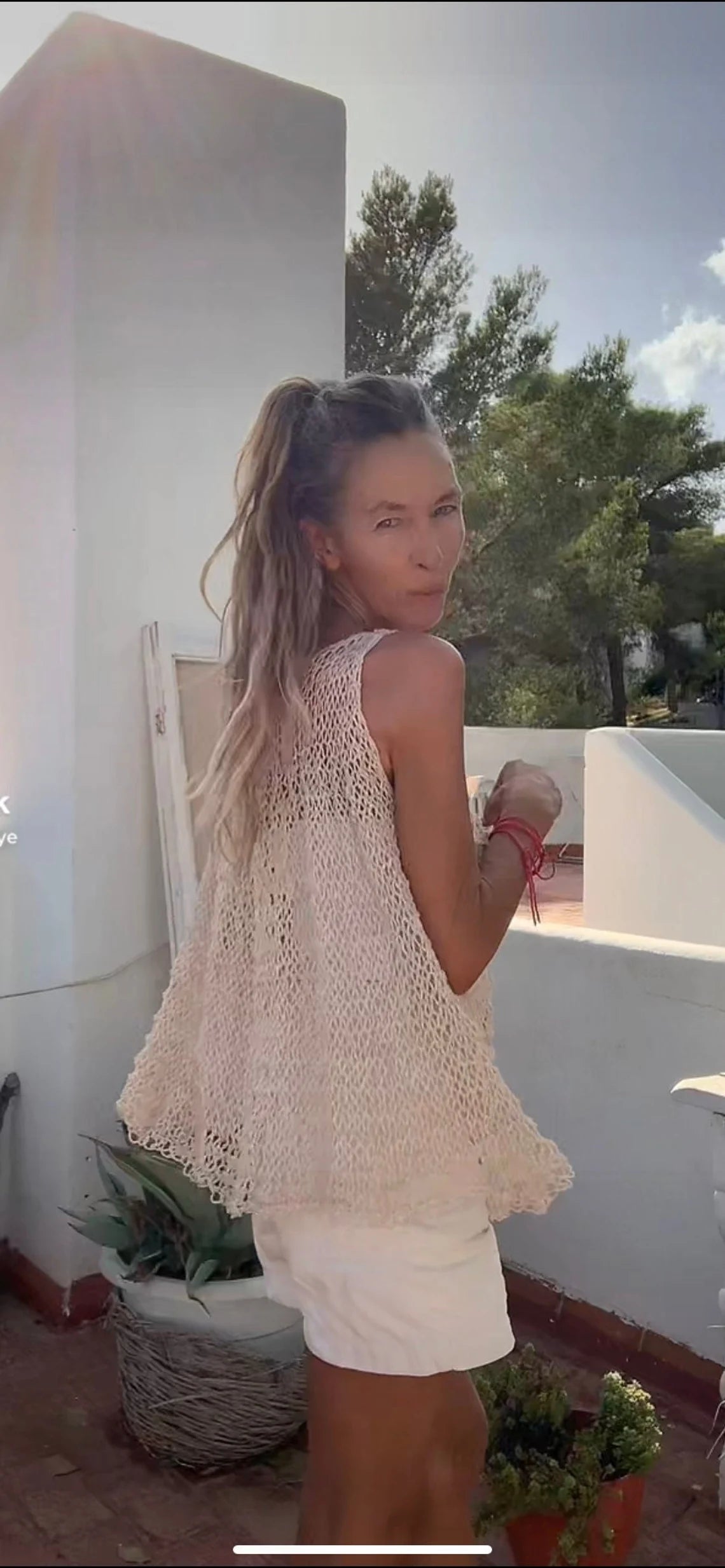 Camel tank t shirt, loose knit blouse maternity tank top, tunic, cotton & linen, swing top summer knit iLE AiYE knitwear