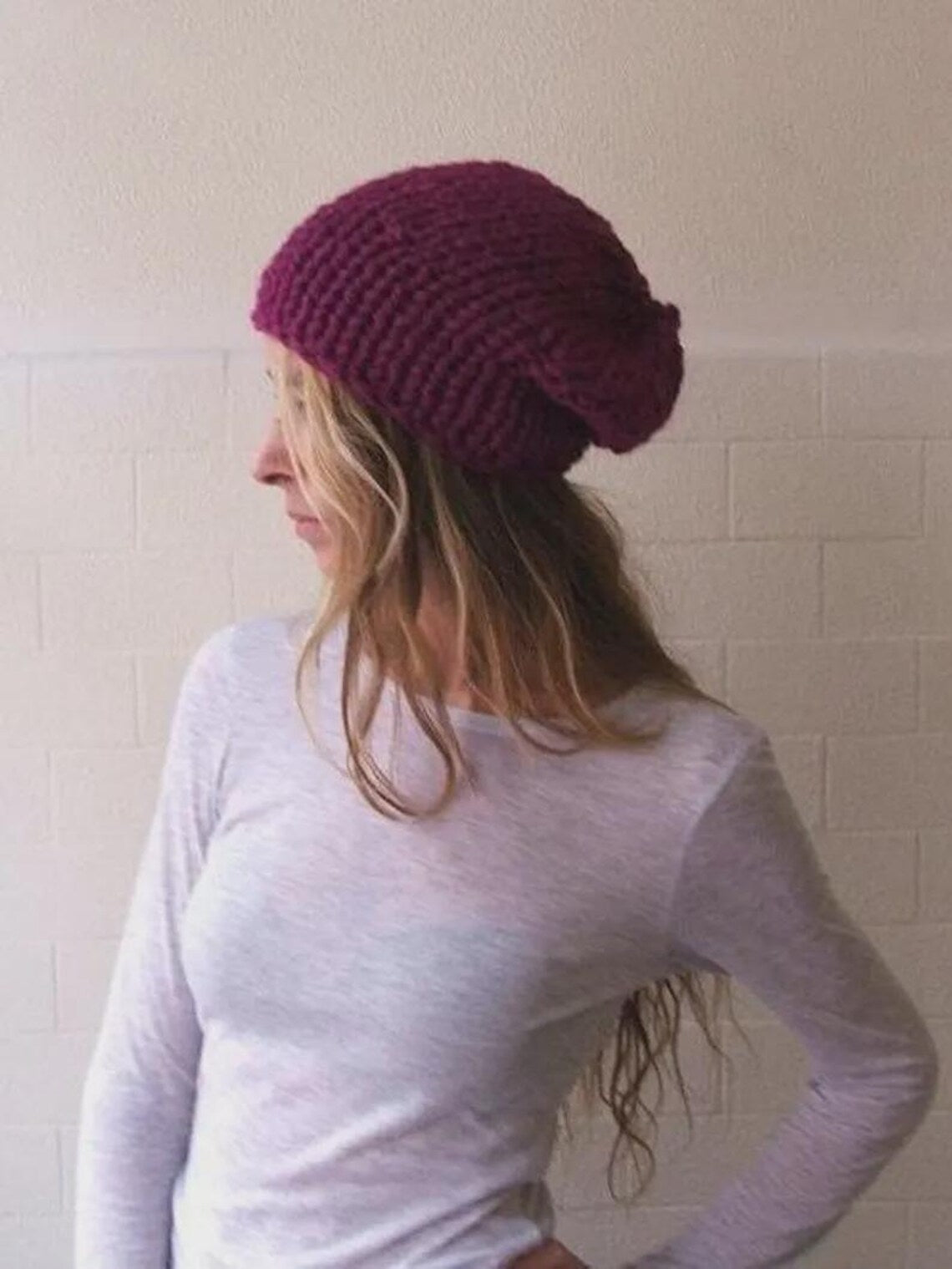 Chunky Knit Beanie Pattern: Easy Beginner Knitting Project (PDF Download)