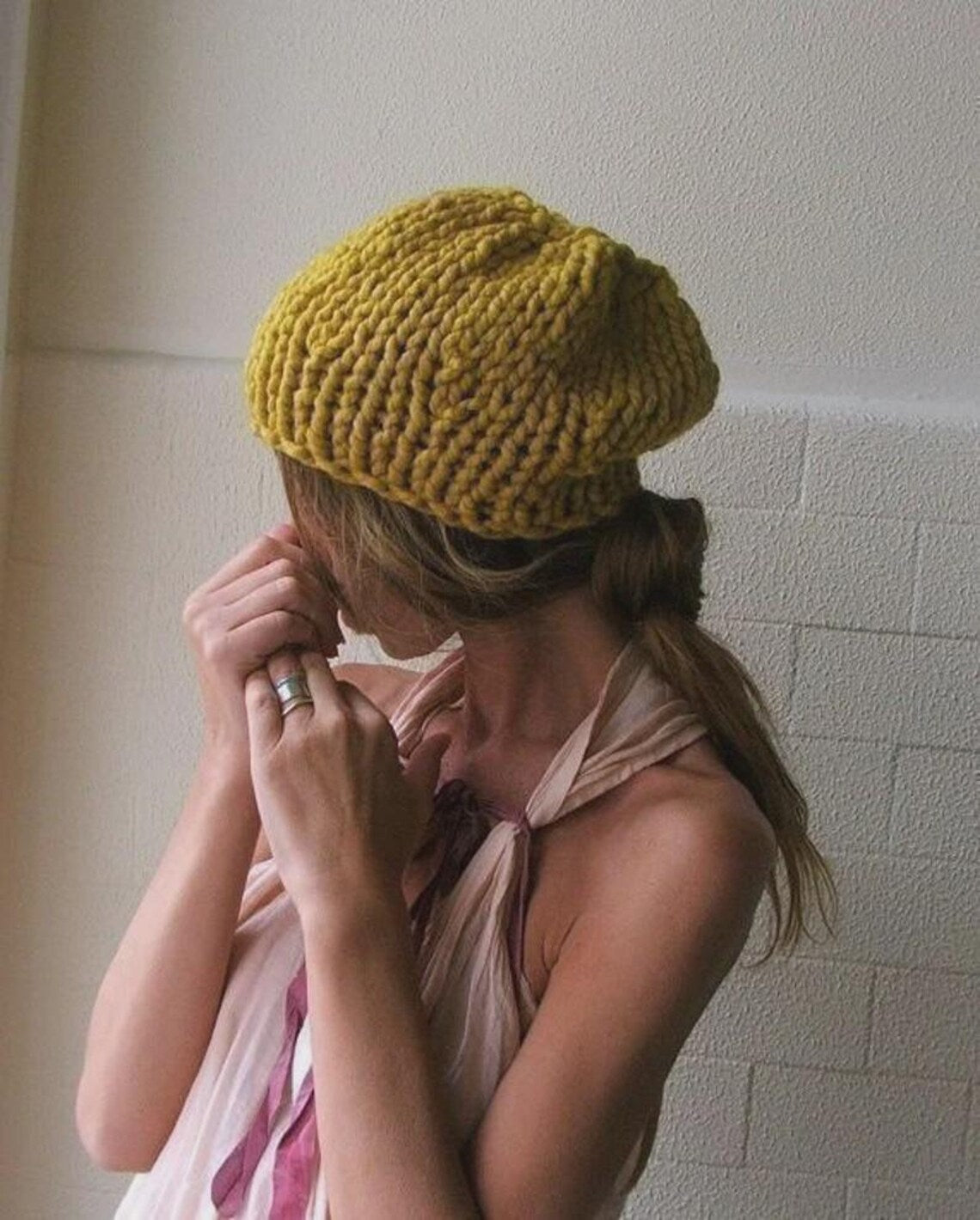 Chunky Knit Beanie Pattern: Easy Beginner Knitting Project (PDF Download)
