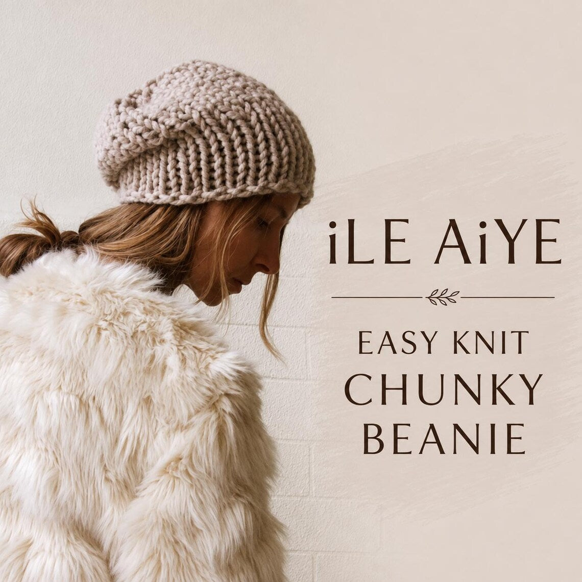 Chunky Knit Beanie Pattern: Easy Beginner Knitting Project (PDF Download)