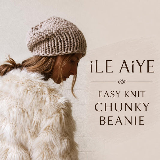 Chunky Knit Beanie Pattern: Easy Beginner Knitting Project (PDF Download)