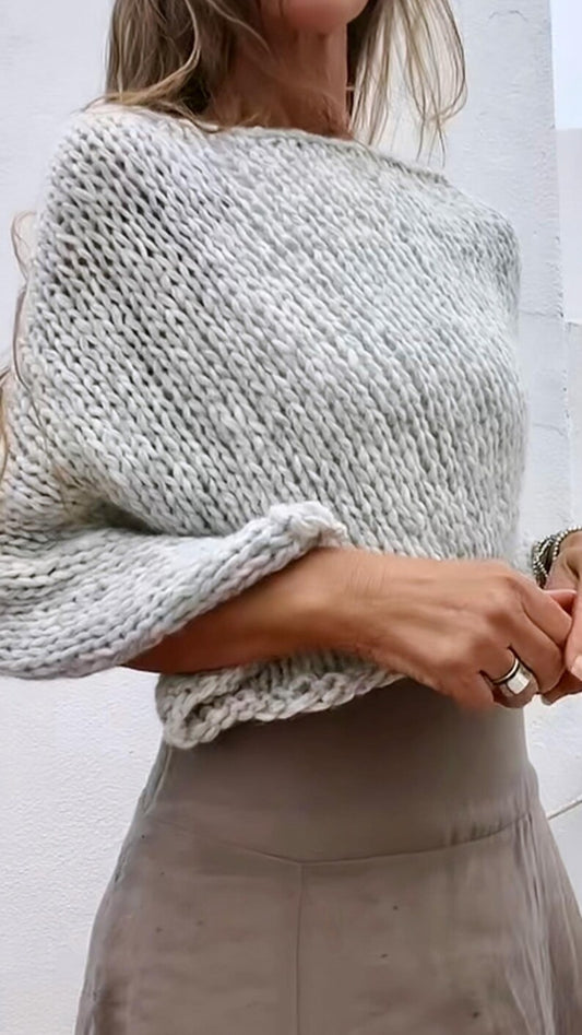 Silver gray poncho alpaca poncho cover-up