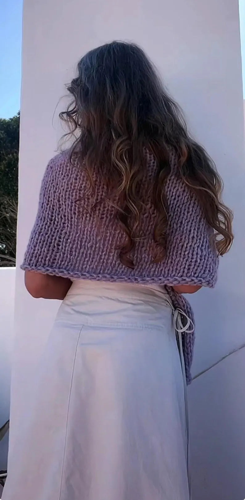 Beginner Poncho Knitting Pattern | Easy Women's Cover-Up | Instant Download | ENGLISH