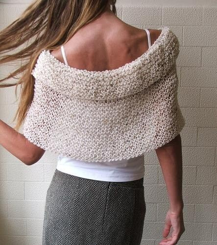 poncho cape knitting pattern easy beginners knitting tutorial